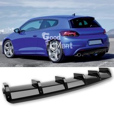 Glänzend Hecklippe Stoßstange Heckspoiler Splitter Heckdiffusor für VW Scirocco