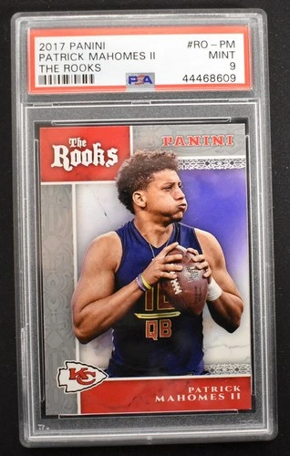 Patrick Mahomes II 2017 Panini The Rooks #RO-PM Chiefs Rookie Insert PSA 9 MINT