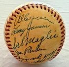1954 New York Giants Team Signed Baseball (29 Sigs) JSA LOA Willie Mays, Maglie