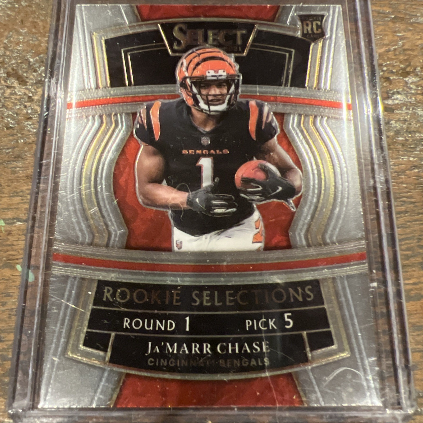 2021 Panini Select - Rookie Selections Ja'Marr Chase #RS-7 (RC)