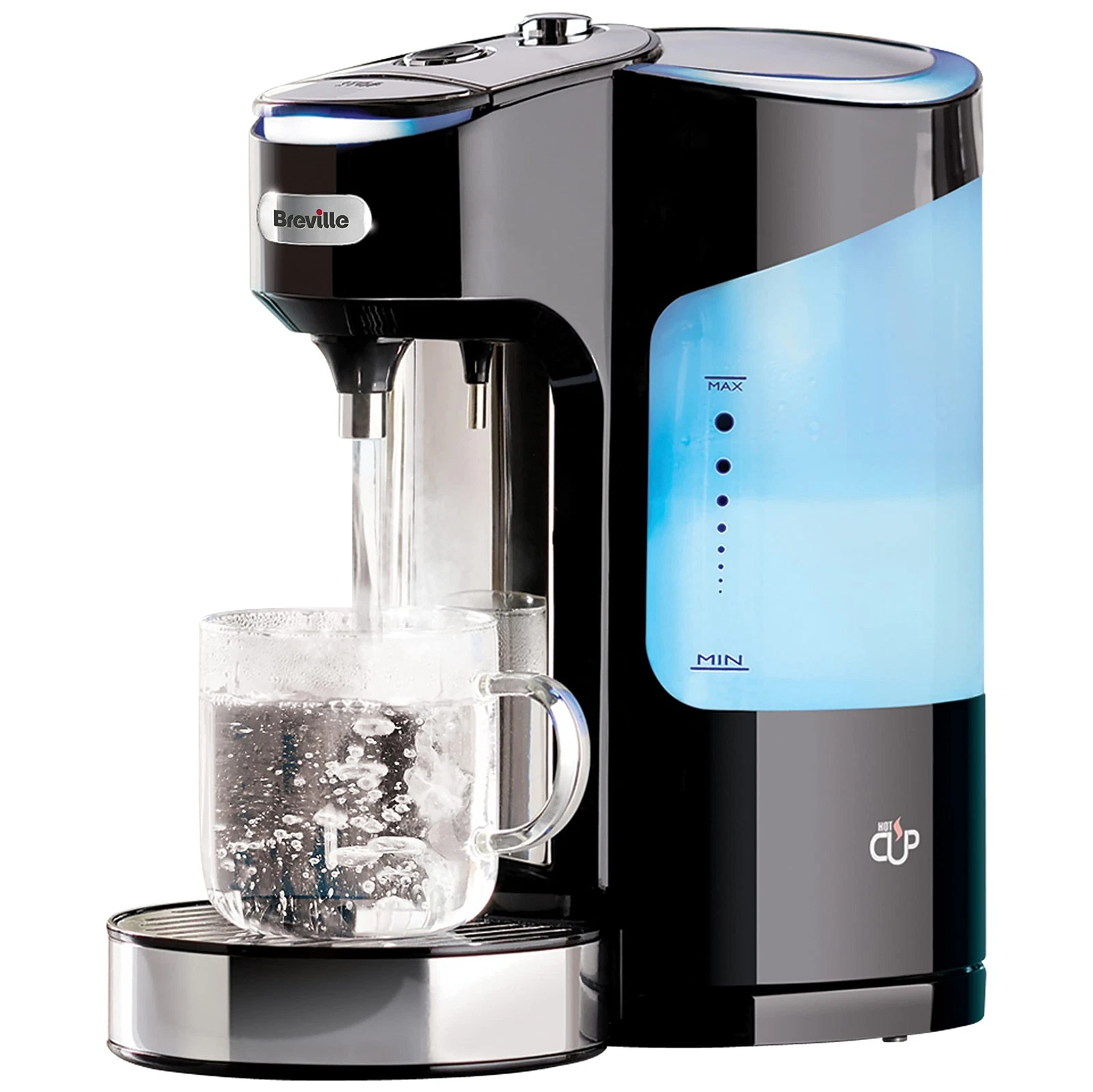 Breville HotCup Hot Water Dispenser | 2.0L with 3kW 2 Litres, Gloss Black