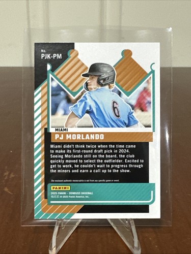 2025 Donruss PJ Morlando Jersey Kings Blue Ice Relic Prospect Miami # Pjk-pm - Picture 2 of 2