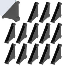 68x10 mm Plastic Triangle Corner Protector, 60 Pcs Glass Corner Protectors Black