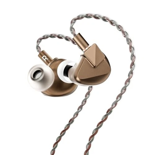 LETSHUOER S12 Ultra HIFI Wired Earphones 14.8mm In-Ear Mocha shuoer - Image 4 of 4