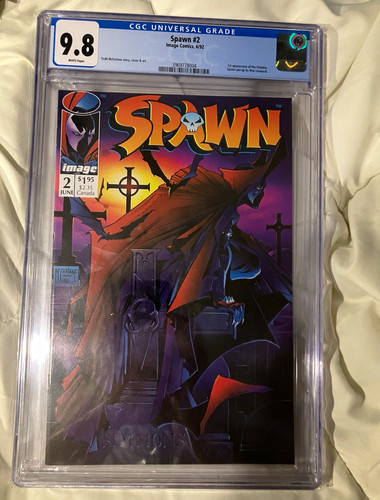 Spawn #2 CGC 9.8 Near Mint/Mint (1992) Image Comics Cert 3969778004
