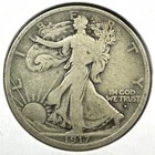 1917-D Obverse Mint Mark, 50C Walking Liberty Half Dollar, SEMI-KEY DATE (88808)