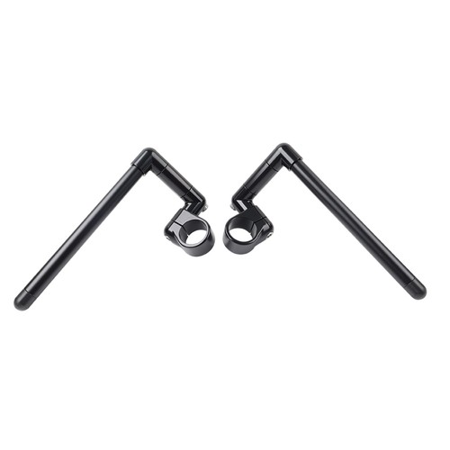43MM Cafe Racer Bars 7/8" Motor Universal Clip-On Handlebar Fork Tube Black - Picture 3 of 11