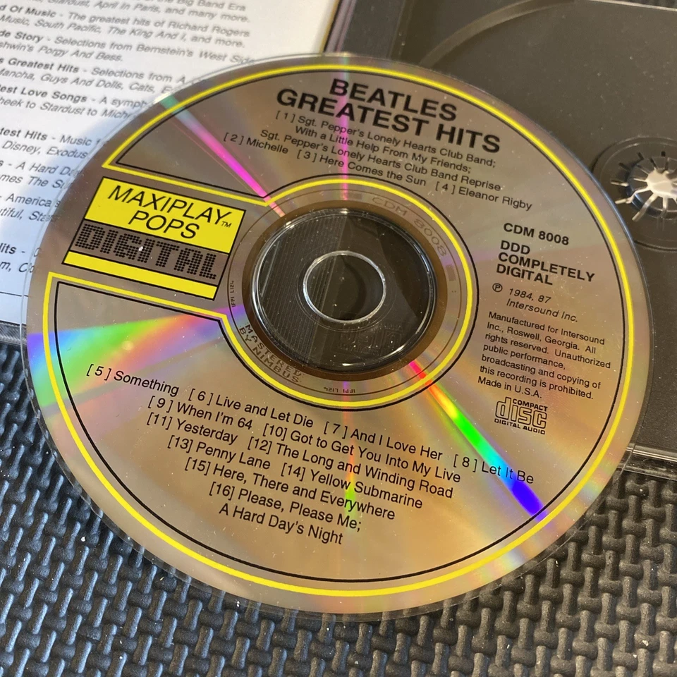 The Beatles Greatest Hits CD MAXIPLAY POPS (1989) From The Digital Mastertapes - Image 4 of 4