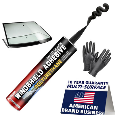 Urethane Windshield Sealant Auto Glass Glue Weather Resistant 10.5oz Black For
