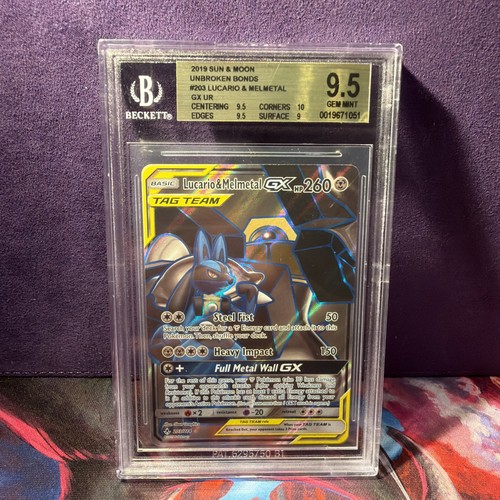 Lucario & Melmetal-GX graded BGS 9.5 for sale on eBay