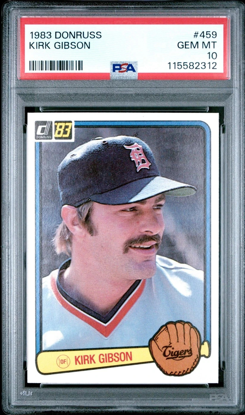 1983 DONRUSS KIRK GIBSON #459 DETROIT TIGERS PSA 10