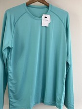 Men's UPF50 Summer UV SPF Shirts Long Sleeve Quick Dry Fishing T-Shirt L NWT