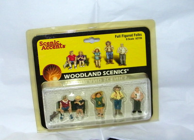 Woodland Scenics A2728 Scenic Accents Full Figured Folks O Scale Gauge NEW 1:48