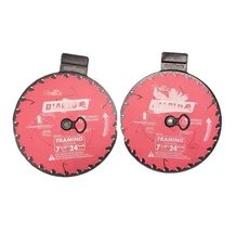 2 DIABLO 7-1/4" CARBIDE TIP CIRCULAR SAW BLADES 24T 24 TOOTH FRAMING D0724 FREUD