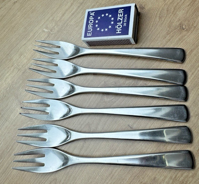WMF Brasilia Cromargan 6 Kuchengabeln 15,7 cm