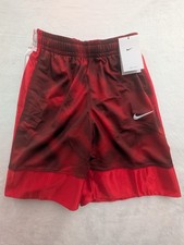 Nike Dri-Fit Boys Youth Size Large Loose Fit Elite Basketball Shorts Red NWT
