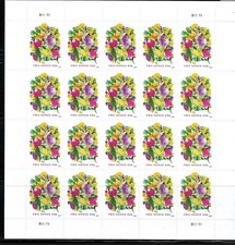 Mint US Wedding Blooms Pane of 20 Two-Ounce Forever Stamps Scott 5850 MNH 