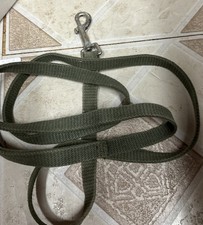 Dog leash olive green Over 72  all weather webbing swivel snap