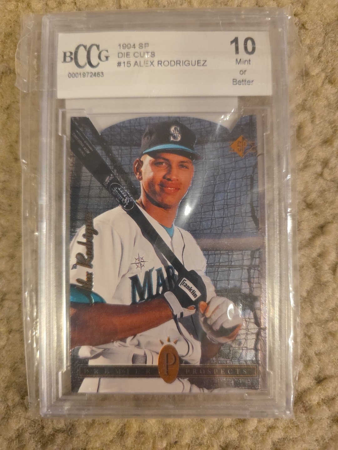 1994 Sp Die Cuts #15 Alex Rodriguez 10 Mint Or Better