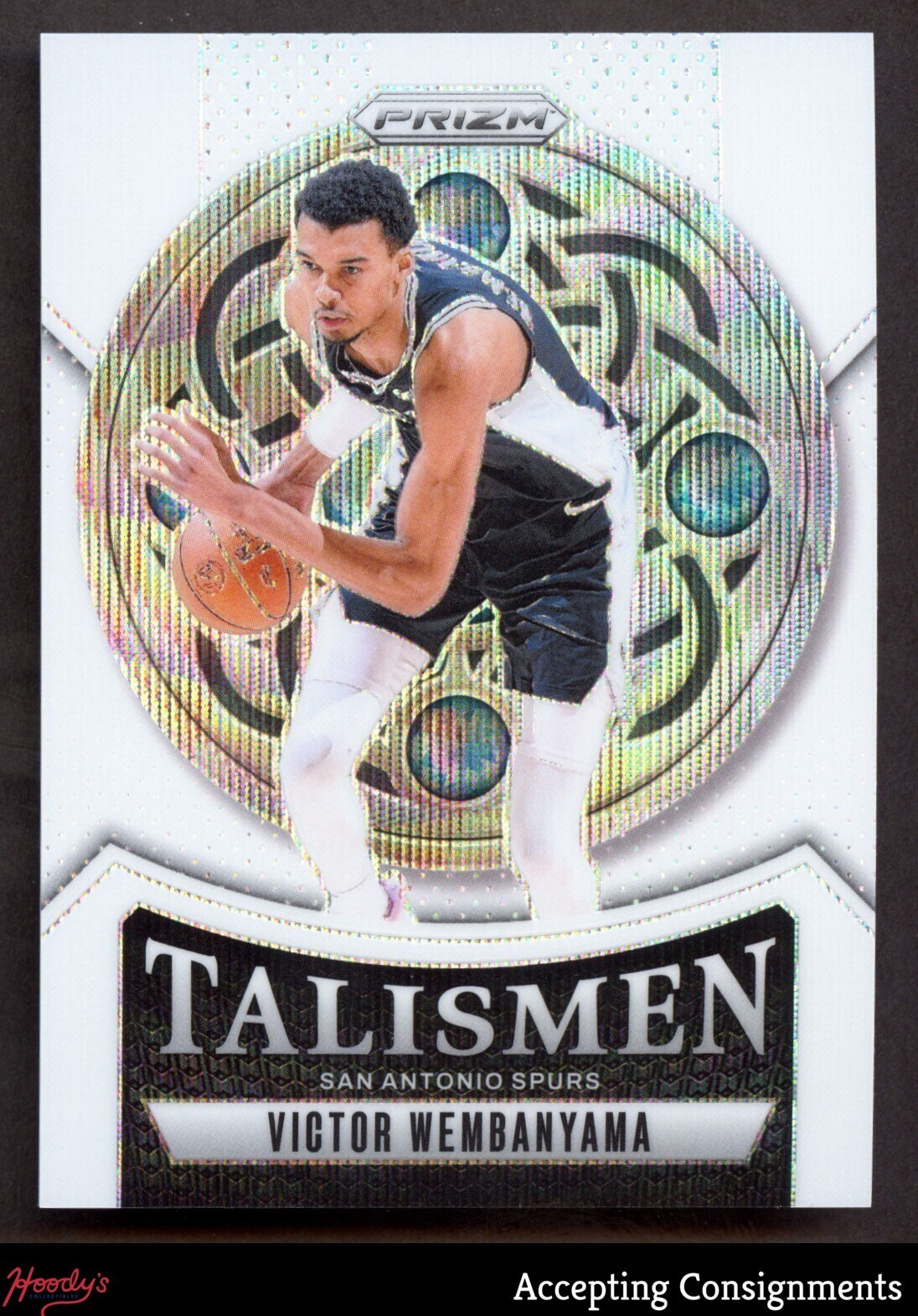 2024-25 Panini Prizm Talismen White Wave #10 Victor Wembanyama SPURS 10/20
