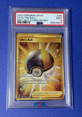 pokemon sword and shield brilliant stars most valuable cards Ultra Ball (Secret) 186/172 Swsh09: Brilliant Stars Holo for sale online