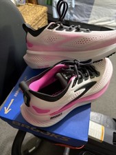 Brooks Glycerin 23 Women's 9m Running White Pink Black 1204651B111 Sneaker
