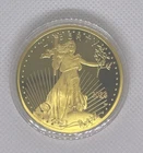 American Lady Liberty 2024-Eagle .24k Gold Plated Coin “1 Oz.”New Ships from USA