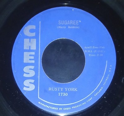 RUSTY YORK Sugaree/Red Rooster Chess 1730 G+ ROCKABILLY