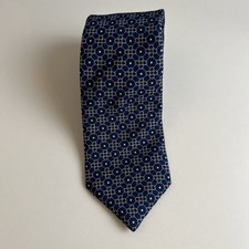 Brooks Brothers All Silk Made In USA Blue Tie Classic Italian Fabric