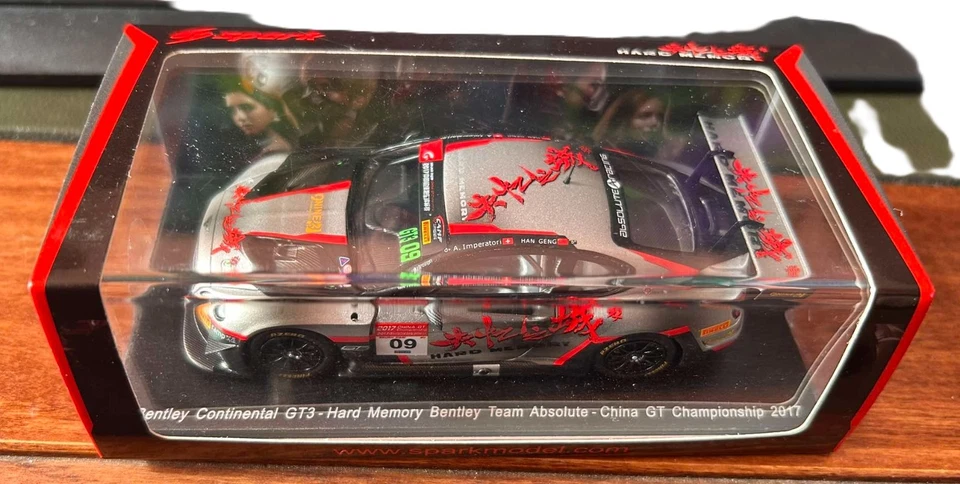 BENTLEY CONTINENTAL GT3 CHINA GT Imperatori-Geng GT 2017 SPARK -1/43 SP178 - Immagine 2 di 2