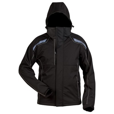 ELYSEE Softshelljacke schwarz Regenjacke Herren Outdoorbekleidung Arbeitsjacke