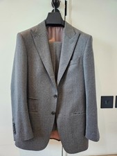 Suit Supply Grey Wool Men’s Suit Size 36