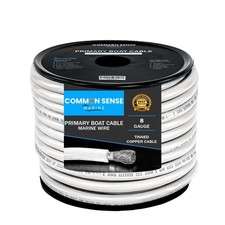 Common Sense Marine 8 AWG Primary Boat Cable 2x50 ft Tinned Copper Wire
