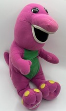 Vintage Barney Playskool Talking 18" Plush Toy Dinosaur 71245 NOT WORKING - READ