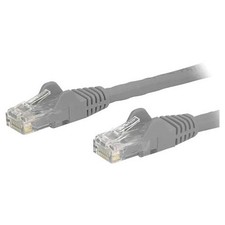 StarTech 2ft Gray Cat6 Patch Cable with Snagless RJ45 Connectors - Cat6 Ethernet