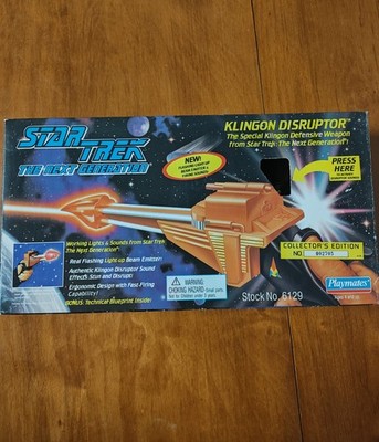 Star Trek The Next Generation Klingon Disruptor Playmates 6129 New, 1995