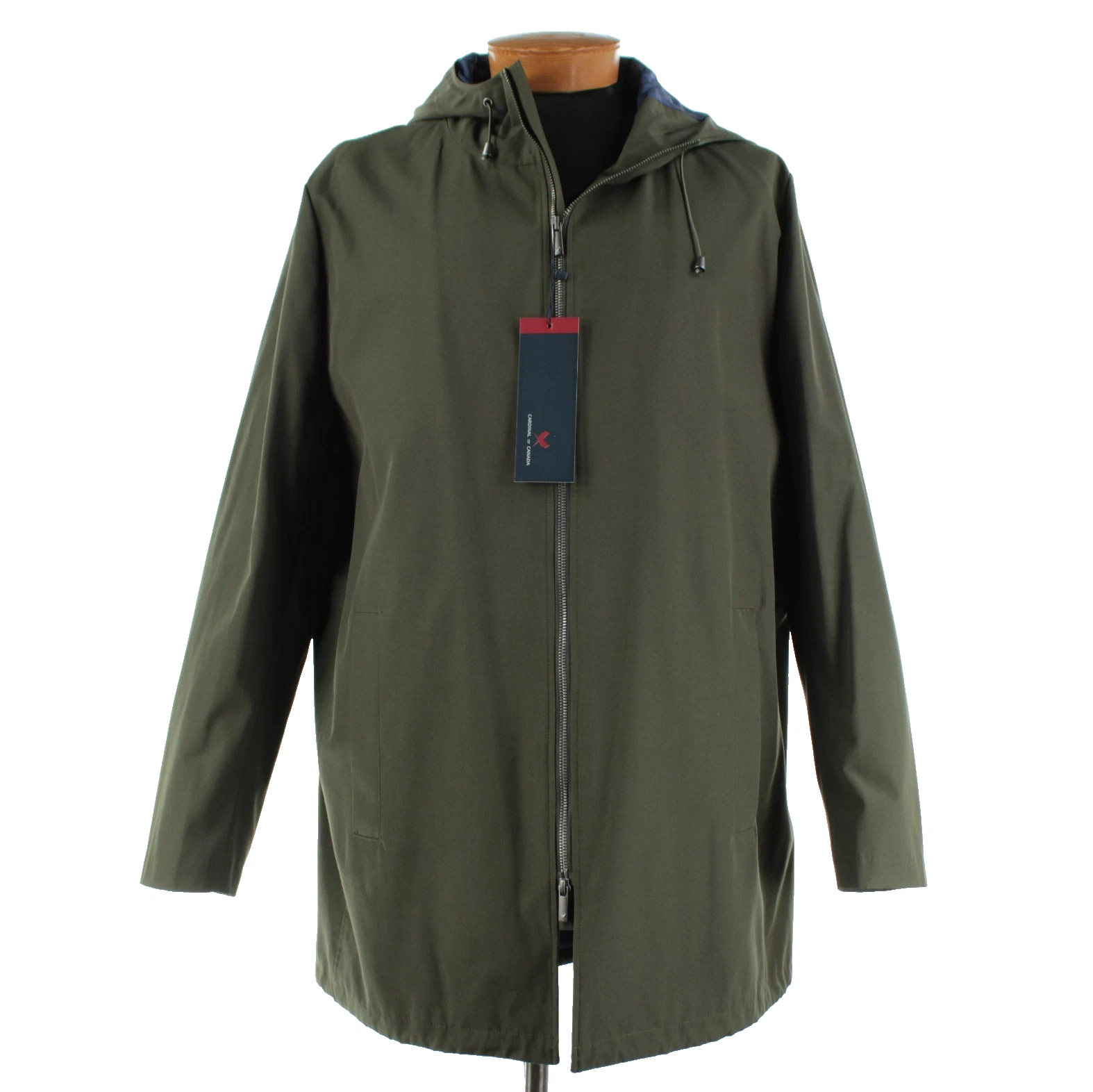 Cardinal of Canada NWT Hooded Raincoat Size XXL US (50) In Army Green