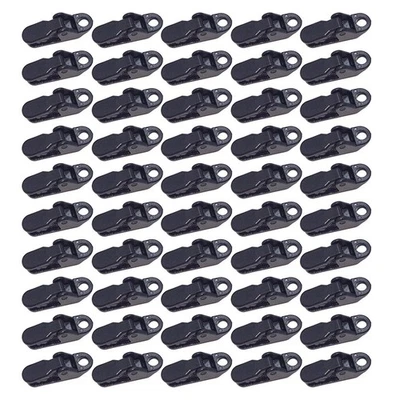 Ensemble de 50 pinces à clips de tente pinces à bâche en plastique pour auven - Photo 1/4