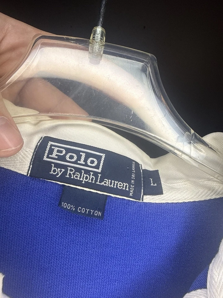 Винтажный Polo Sport регби размер большой хип-хоп 1992 1992 P-wing стадион Lo Life's - Изображение 3 из 3