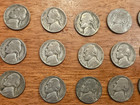 Lot of 40 circulated 1942 - P Jefferson War Nickels Condition Varies -FREE SHIP — photo 2