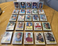 1984 Topps Baseball Card Team Set Collection – 25 Teams Near Complete – NM/EXMT