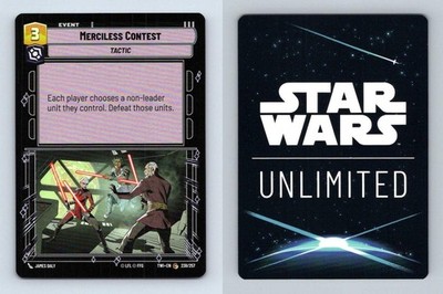 Merciless Content #238 Star Wars Unlimited Twilight Of The Republic Common TCG