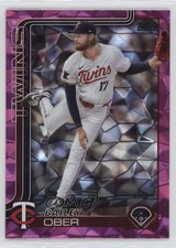 2025 Topps Series 1 Pink Diamante Foil Bailey Ober #12 1ih4