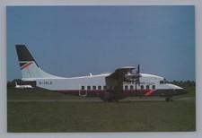 British Airways Express Shorts SD360 G-ISLE Southend Airport Postcard Airline BA