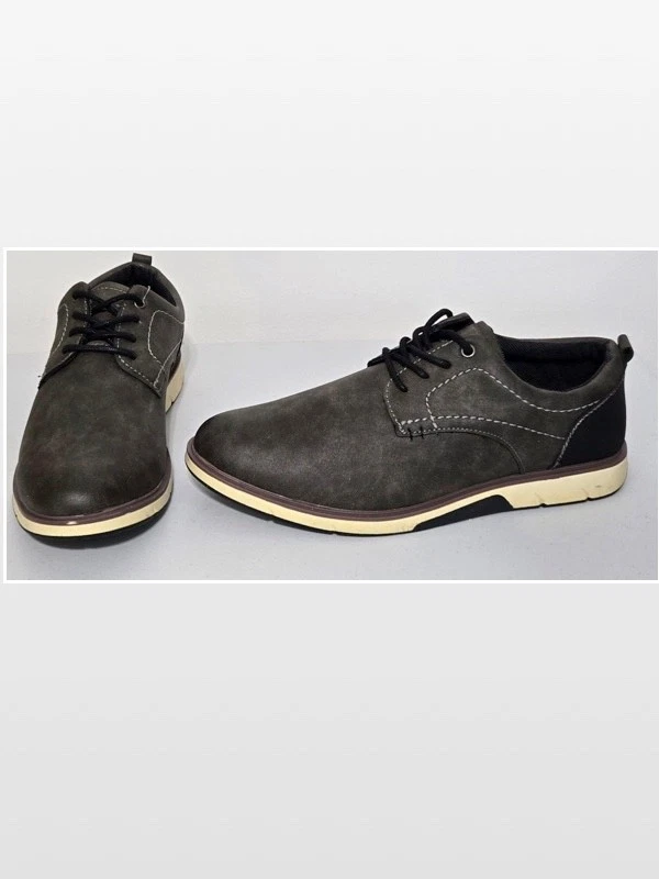 New Falls Creek Shoes Mens Size 8 Casual Gray Lace Up Oxford NWT