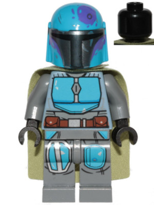 LEGO Star Wars Mandalorian Tribe Warrior - Male, Olive Green Cape