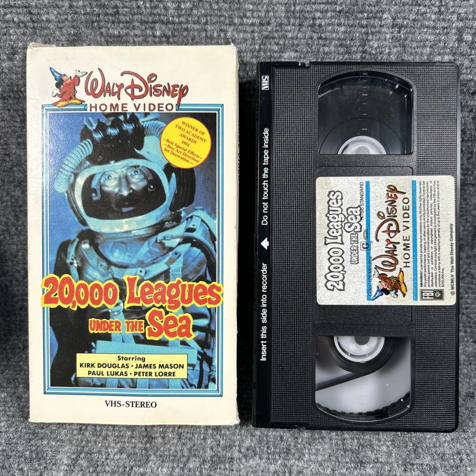 Walt Disney 20,000 Leagues Under The Sea VHS Home Video Tape 15 V 1980 Rare VTG - Image 2 of 4