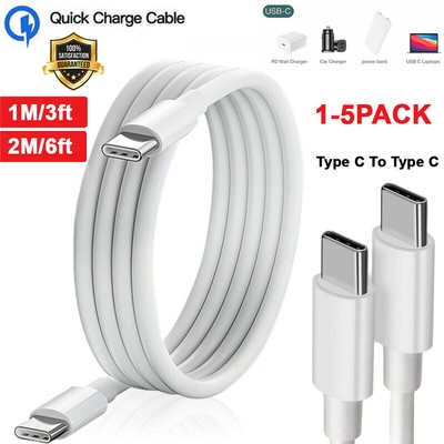 USB-C to USB-C Fast Charging & Data Cable Charge For Xiaomi Poco M6 Pro M5 F4 X5