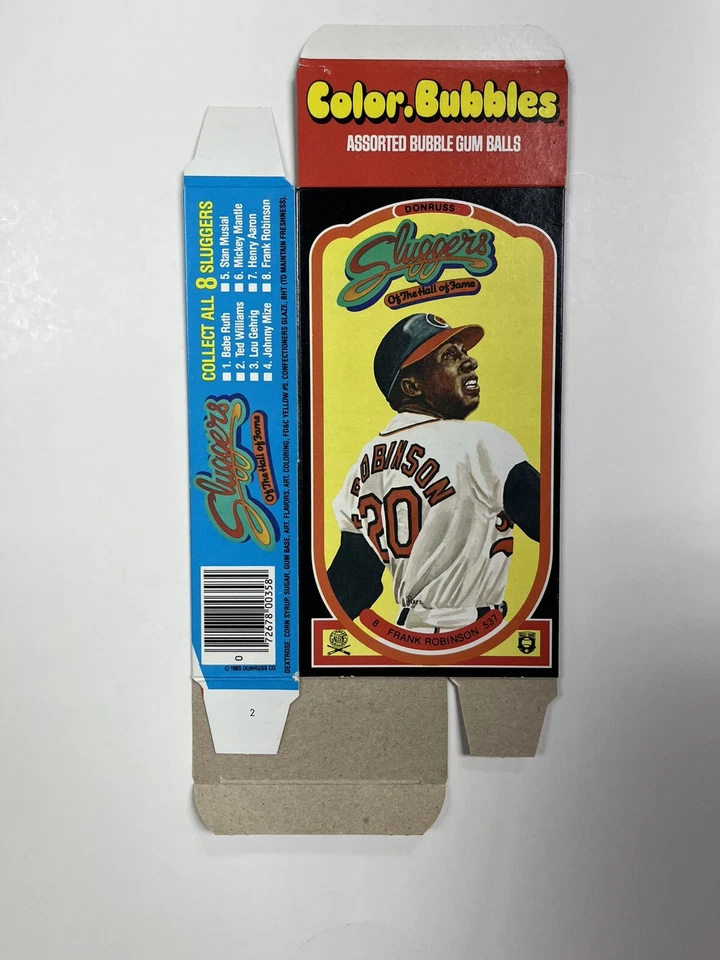 Donruss Bubble Gum 1985 caja vacía - Frank Robinson 6 cajas buen estado Foto 4 de 4