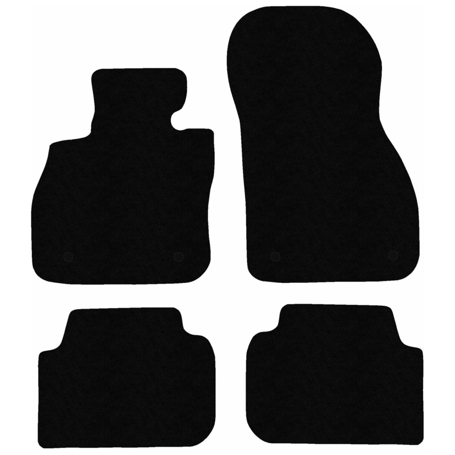 Jeu de tapis de sol velours premium mat rouge haut de gamme pour Mini Clubman 1